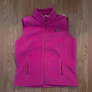 {Vineyard Vines} Kids Bright Pink Fleece Vest